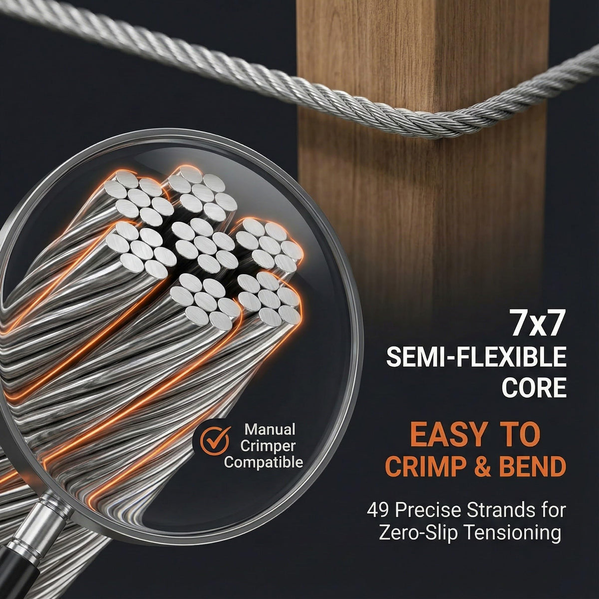 1/8 Stainless Steel T316 Cable 500FT E12097