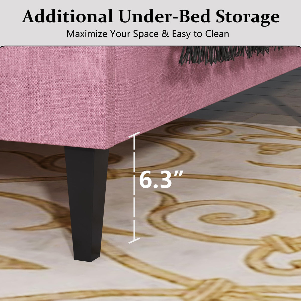 Twin Upholstered Platform Bed I25452