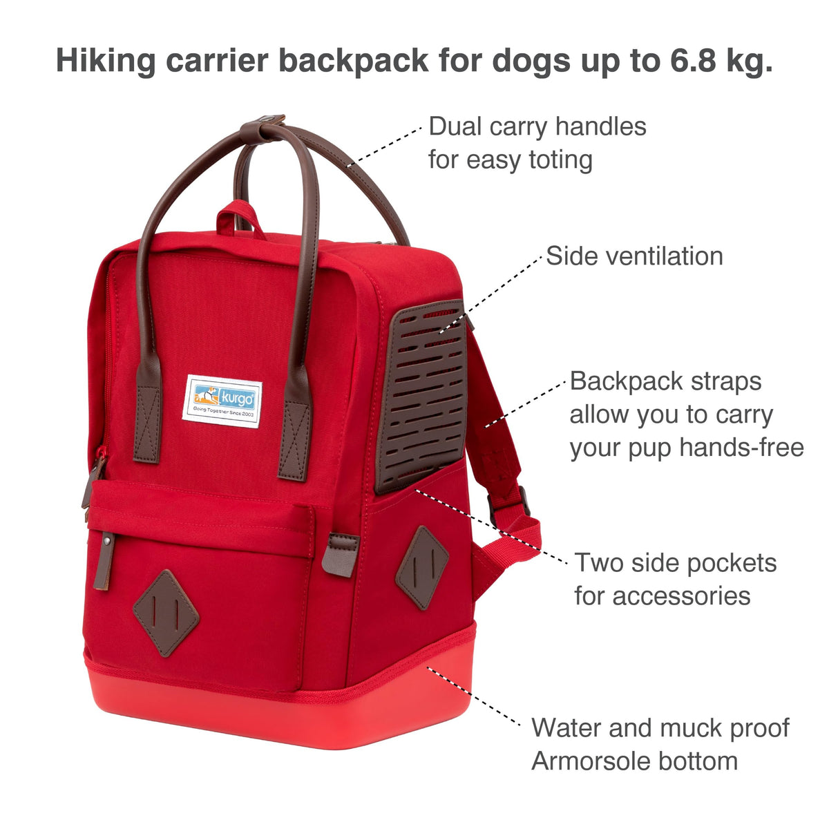 Red Carrier Backpack Q99532