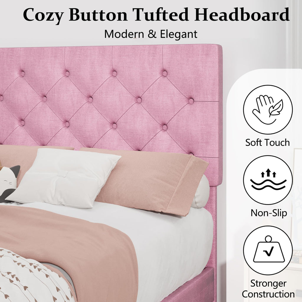 Twin Upholstered Platform Bed I25452