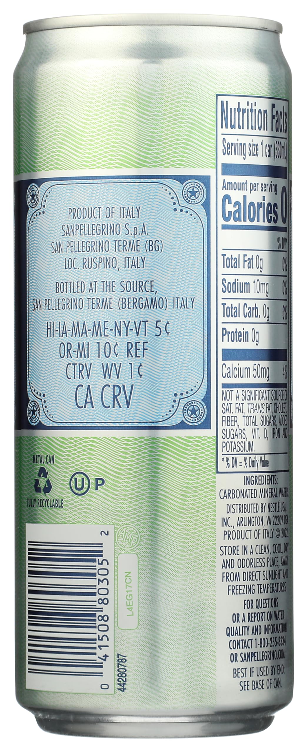 Sparkling Natural Mineral Water 11.15 Fl Oz U1184