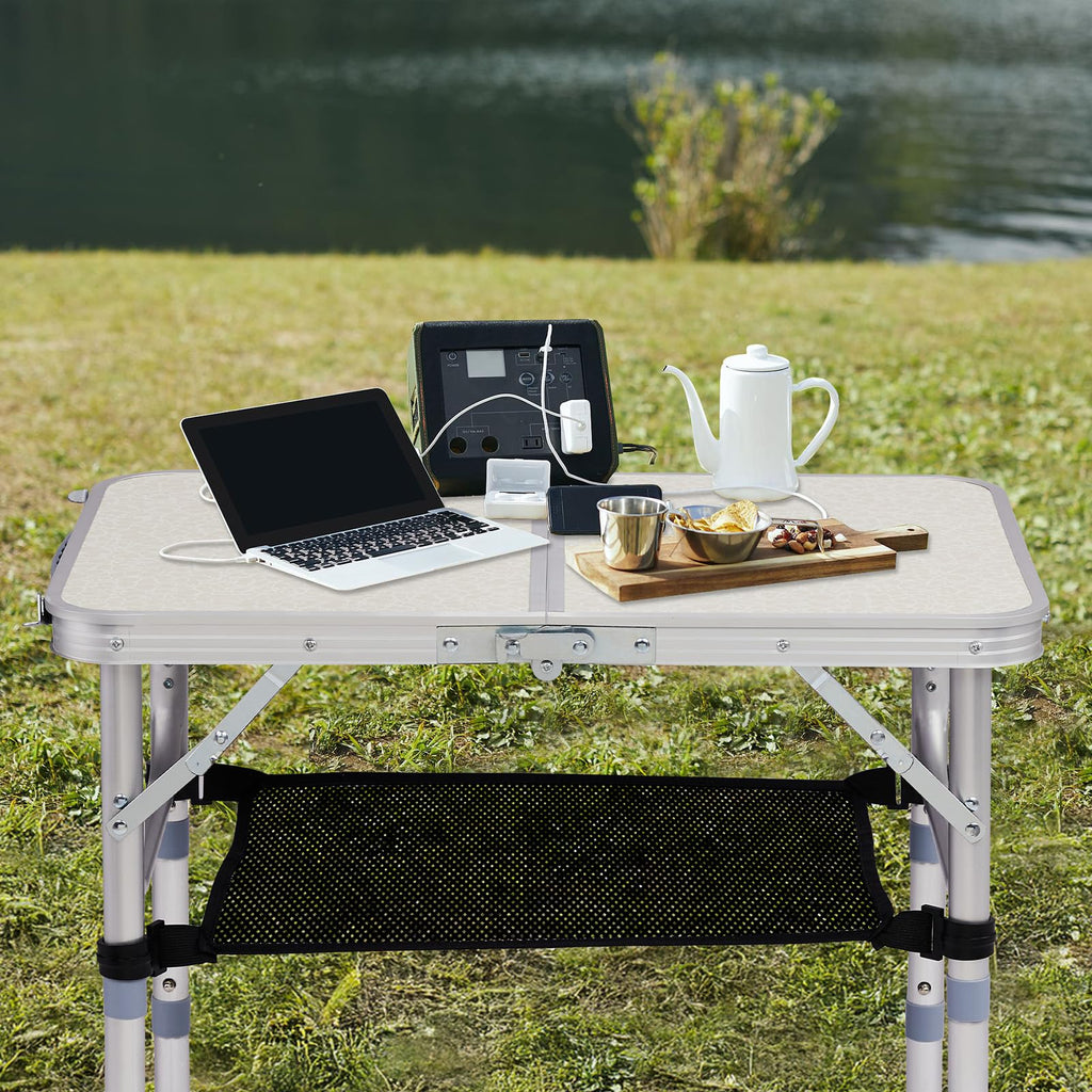 White 2ft Aluminum Folding Picnic Table X248
