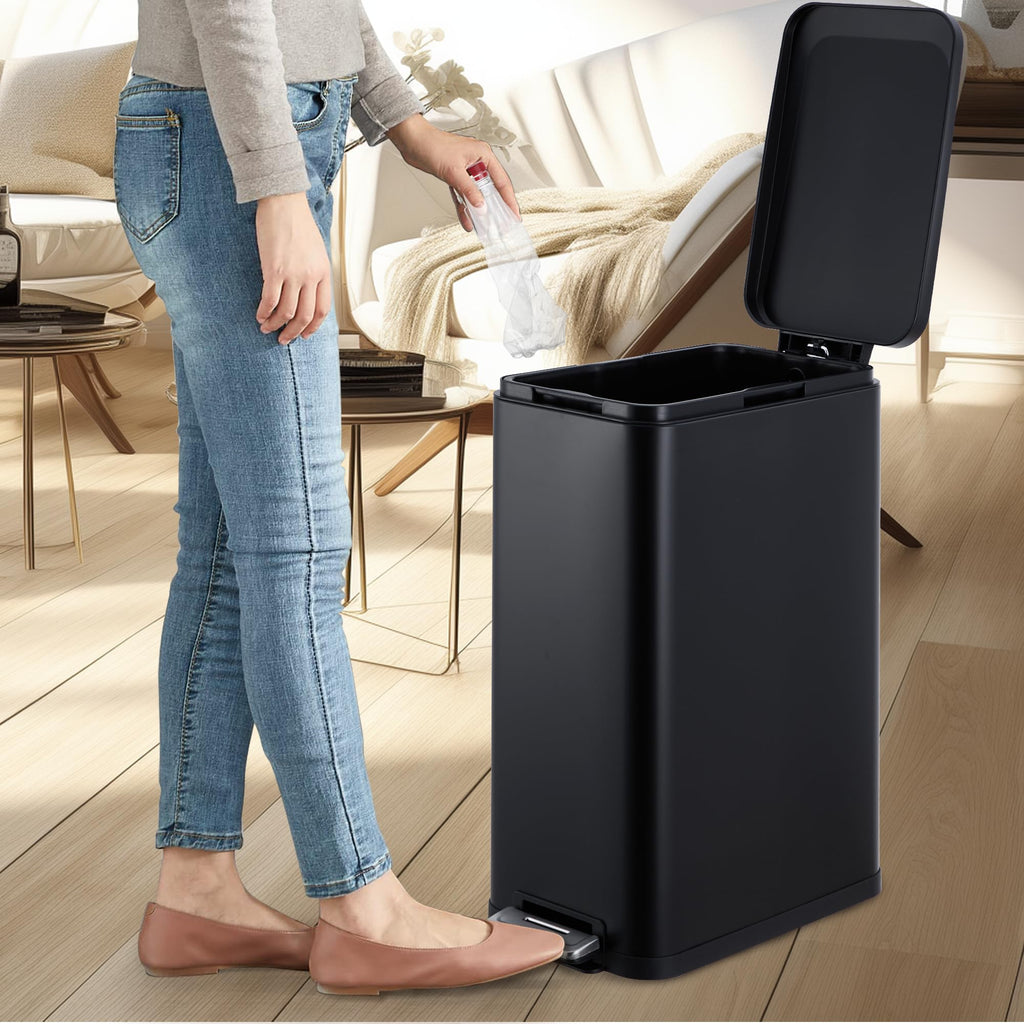13.2 Gallon Stainless Steel Step Trash Can K936