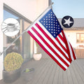 6 Ft Stainless Steel Flag Pole Kit with 3x5 Ft Nylon Flag U7115