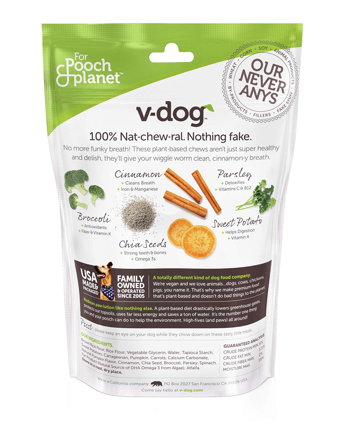 Vegan Dental Dog Bones 8 Ounces P24565