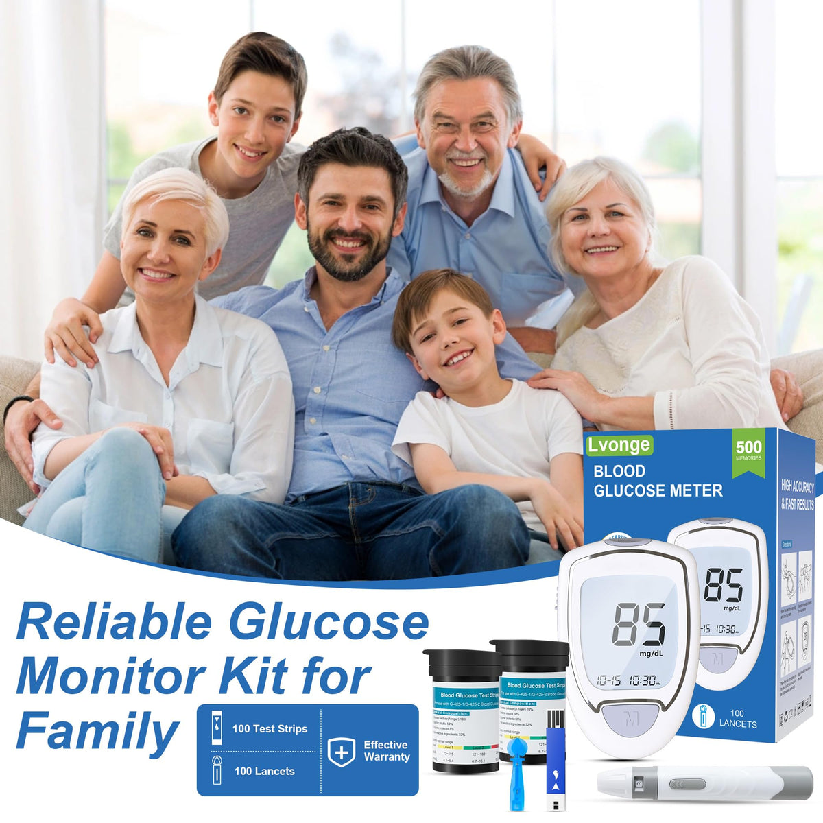 Blood Sugar Monitor Kit L696545