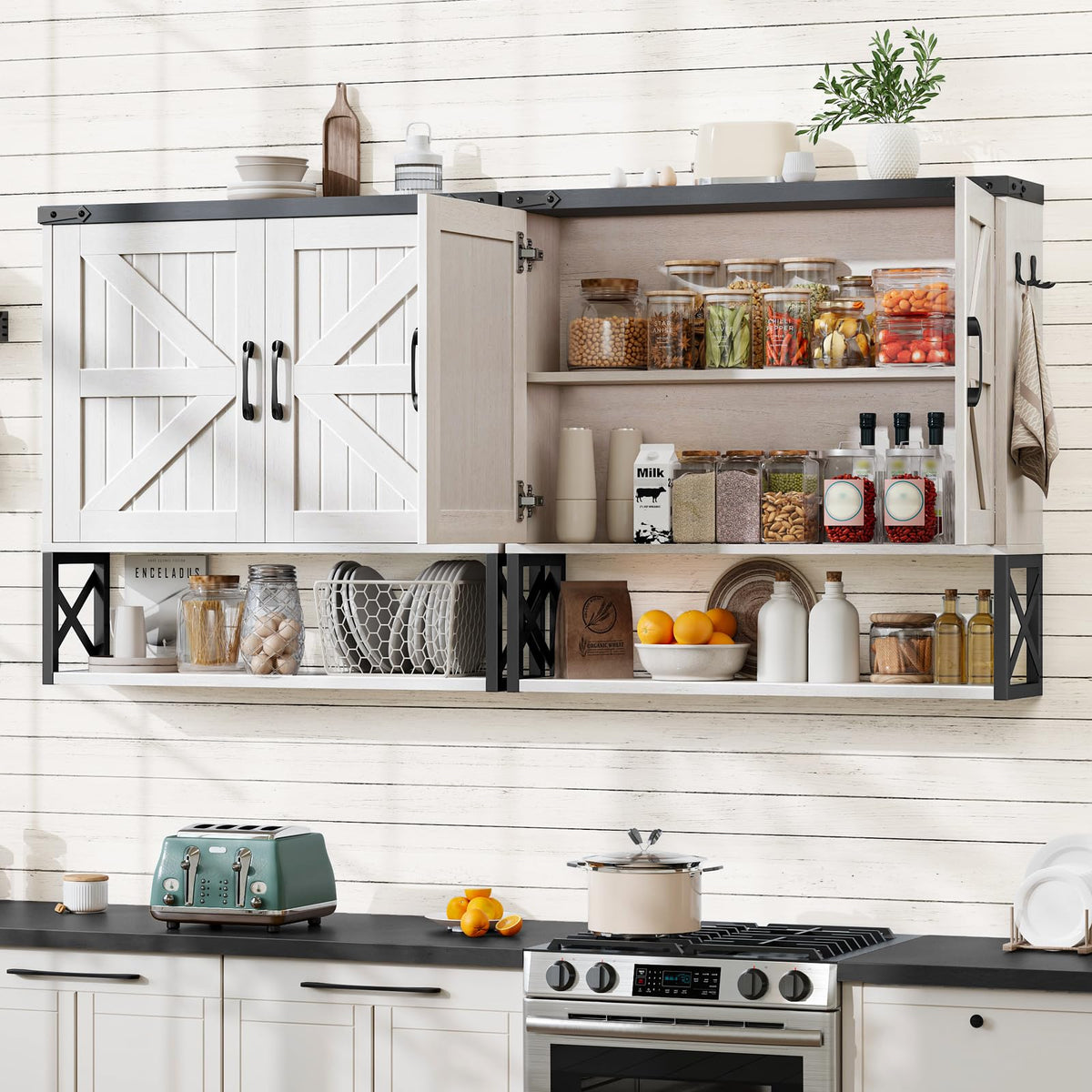 White Bathroom Wall Cabinet F1005