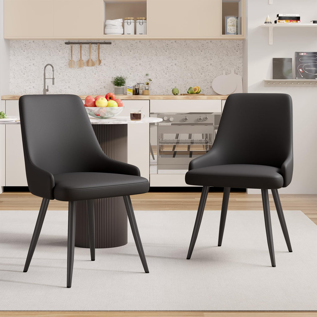 Faux Leather Chairs Set of 4 X1615