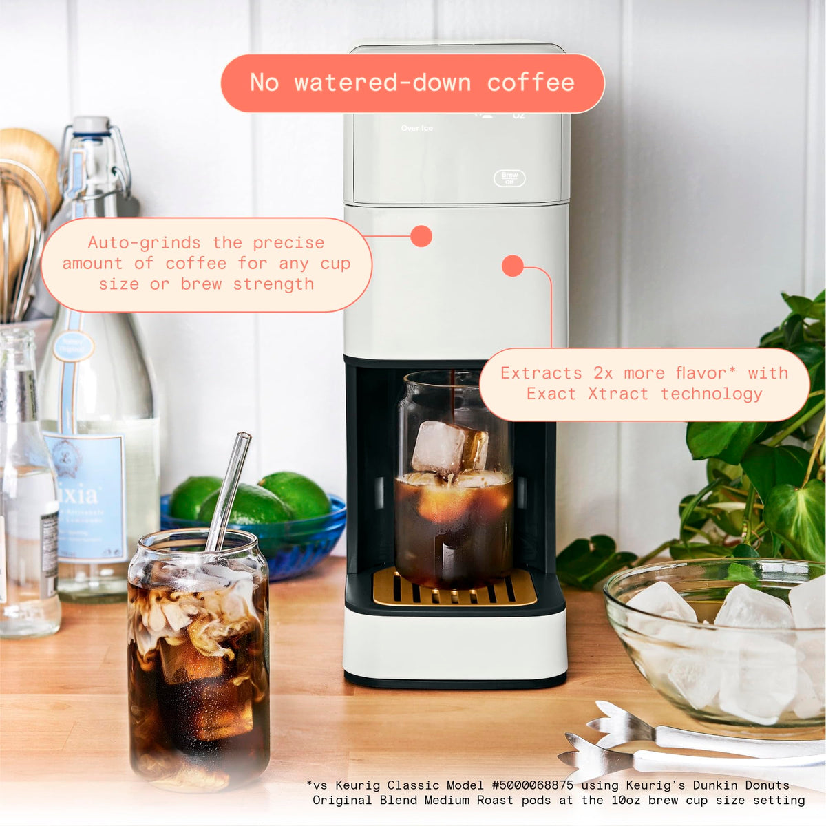 Single Serve Coffee Maker with Burr Grinder G797584