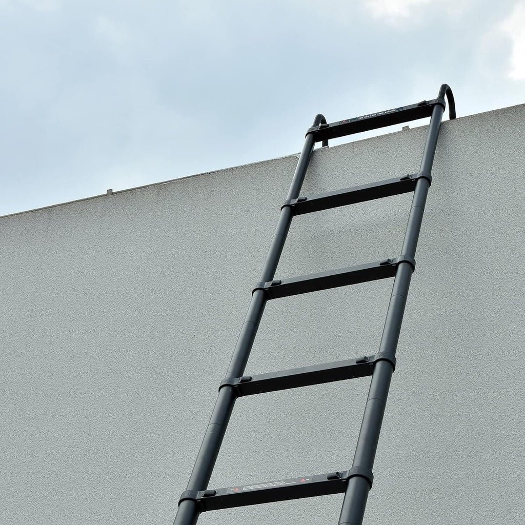 20.3ft Aluminum Telescoping Ladder with Roof Hooks B9120