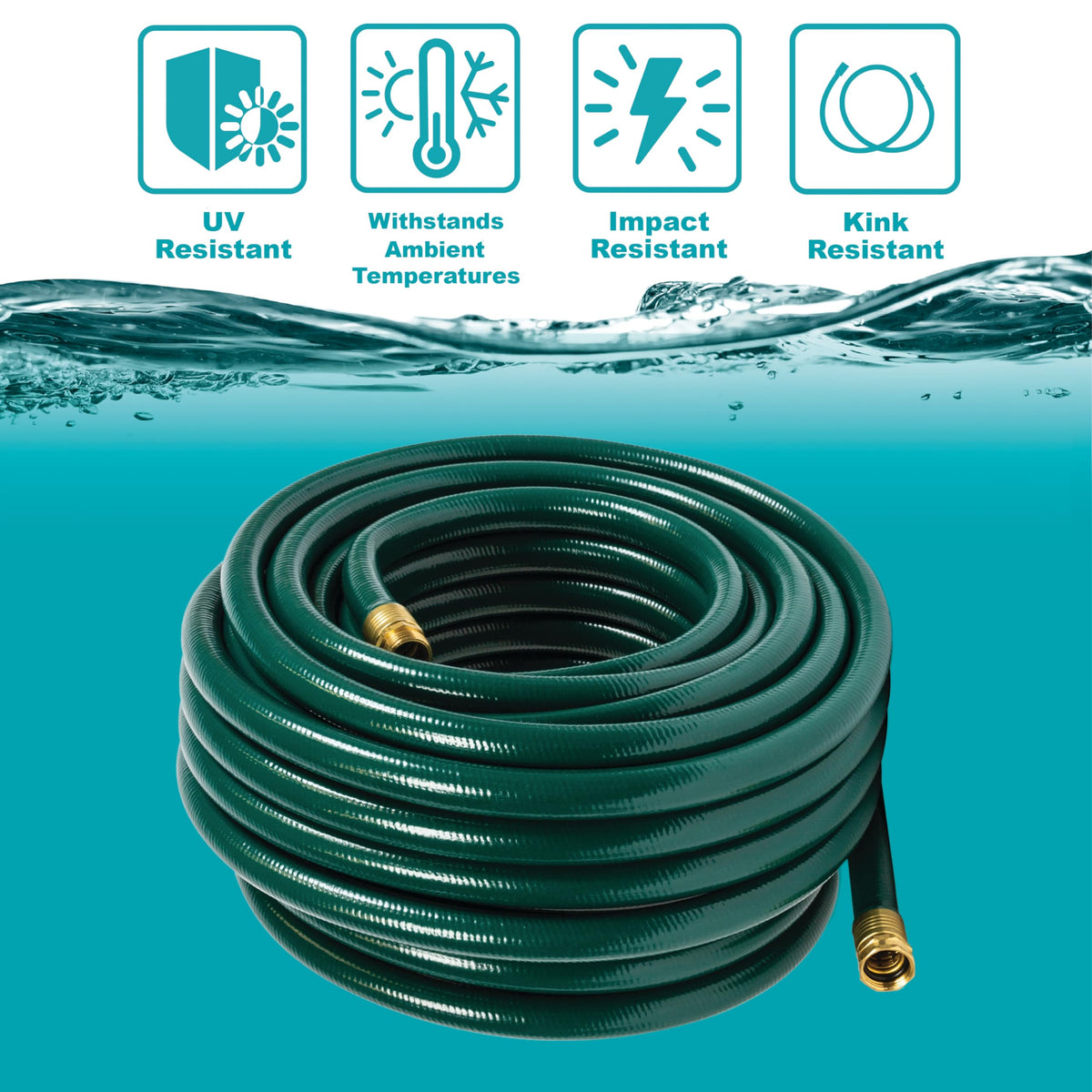 3/4 in x 100 ft Heavy Duty Kink Resistant Garden Hose B293