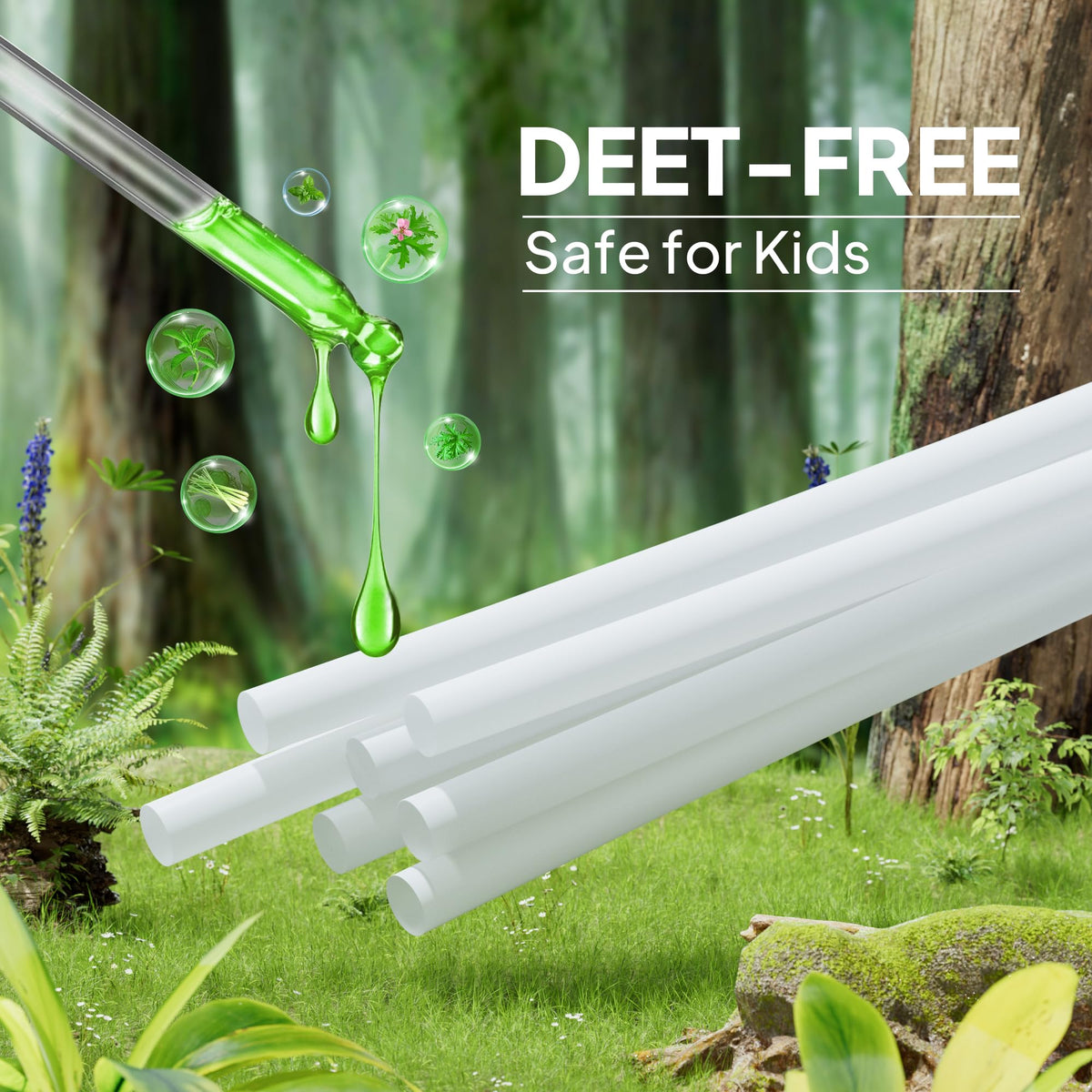 Mosquito Repellent Bracelet Refill Oil Sticks 15 Pack W283123