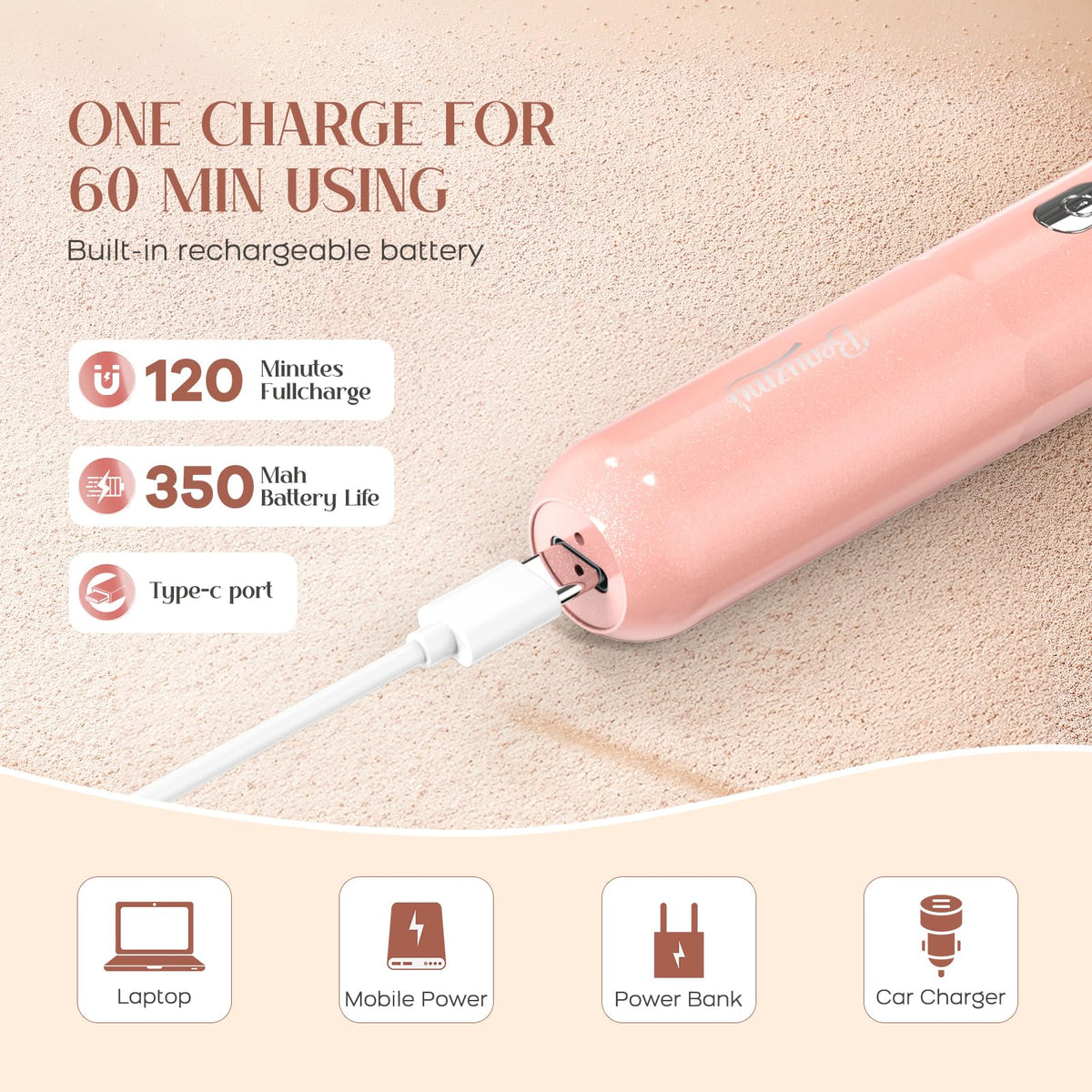 2-in-1 USB Rechargeable Portable Electric Facial Hair Remover U75778