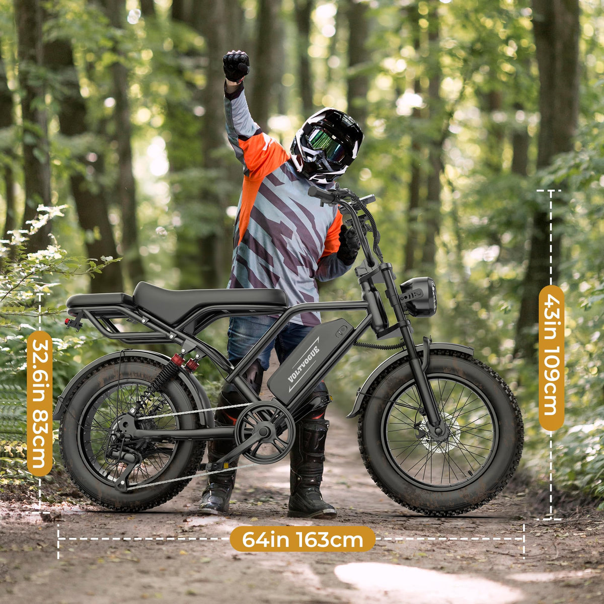Full Suspension 1500w Motor 31MPH 40-70 Miles 48V 960Wh Removable Battery 20-Inch Fat Tires Electric ebike D10984