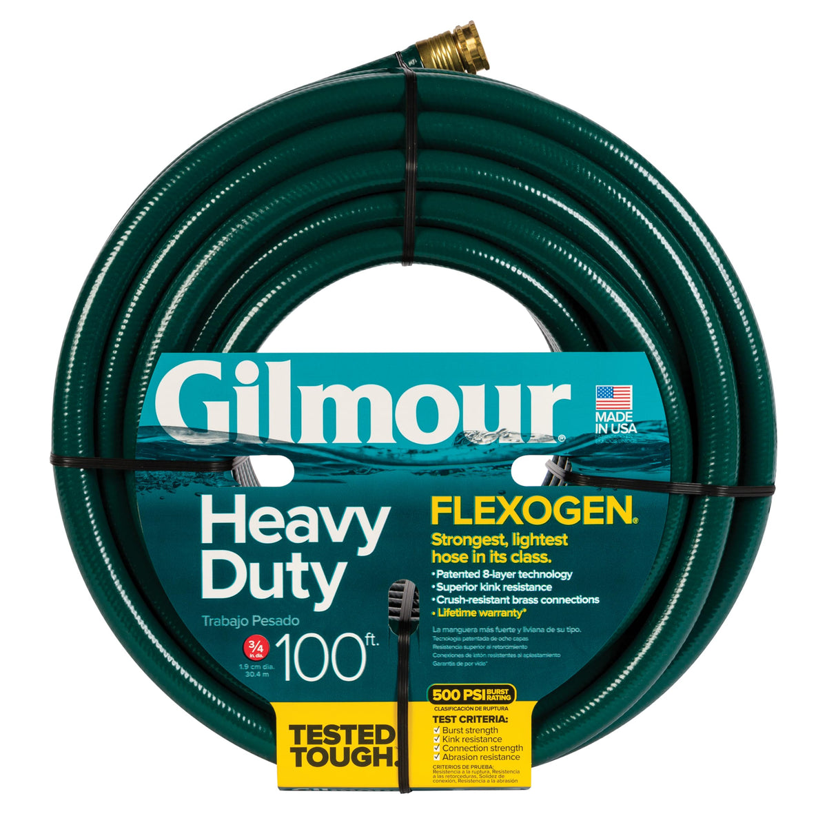 3/4 in x 100 ft Heavy Duty Kink Resistant Garden Hose B293