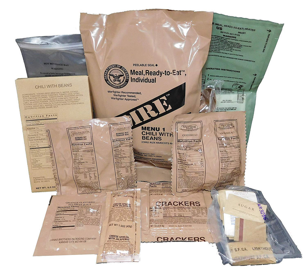 Meals Ready-to-Eat Assorted Flavor E2078
