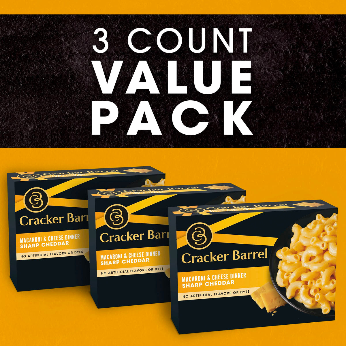 Sharp Cheddar Macaroni & Cheese Dinner 3 ct K1354