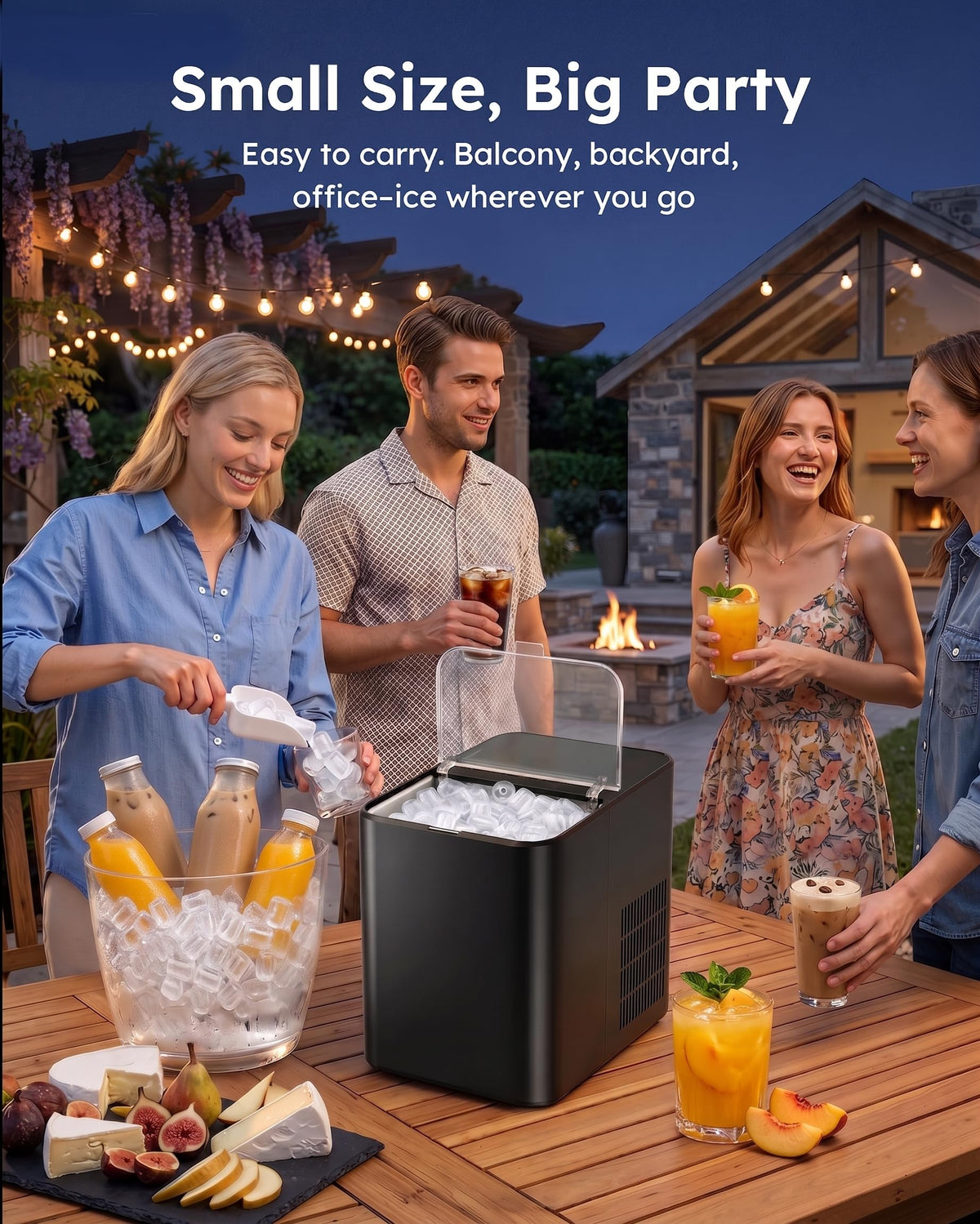 Countertop Ice Maker 26.5 lbs/Day 8 Bullet M6855