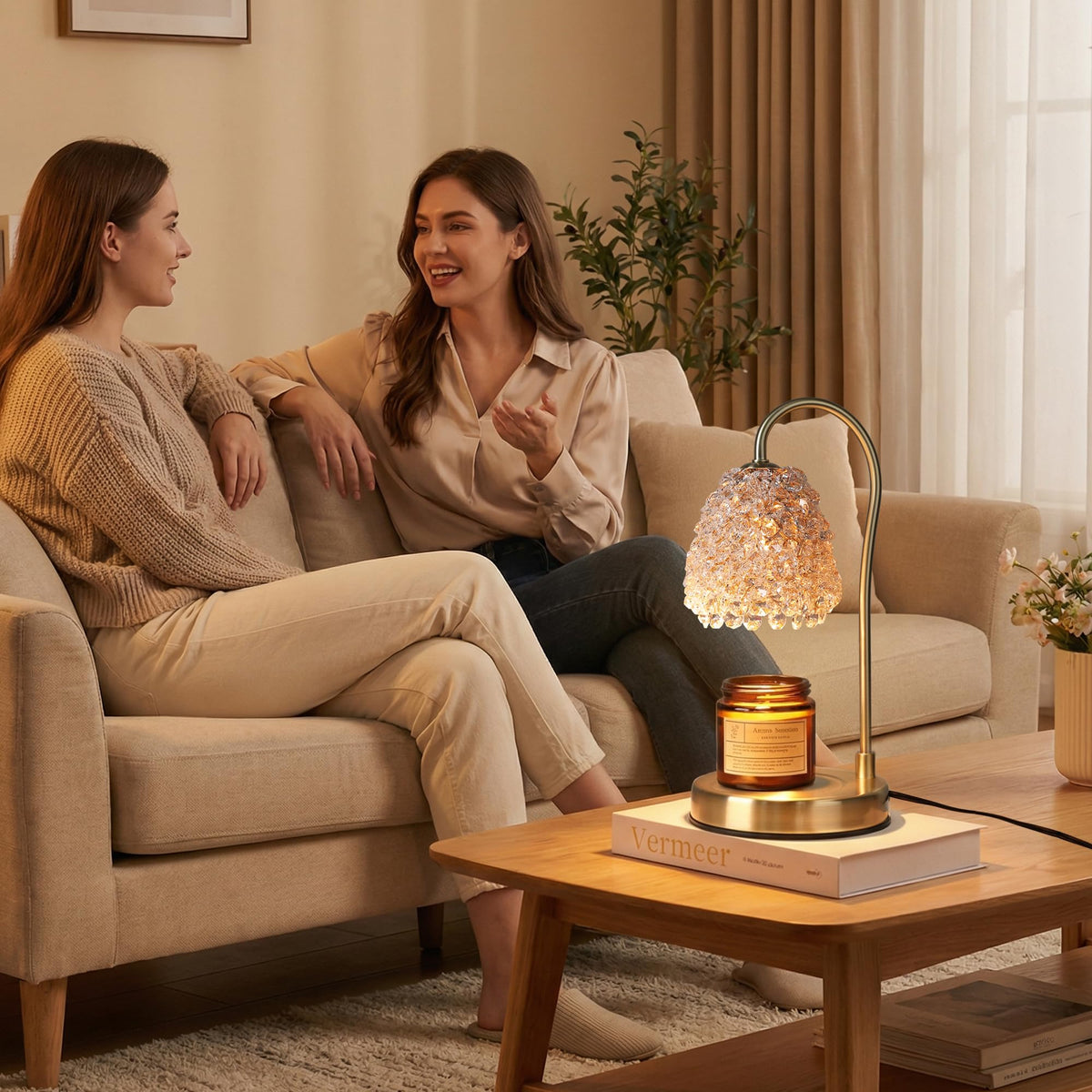 Electric Candle Warmer Lamp with Timer Dimmer T53979