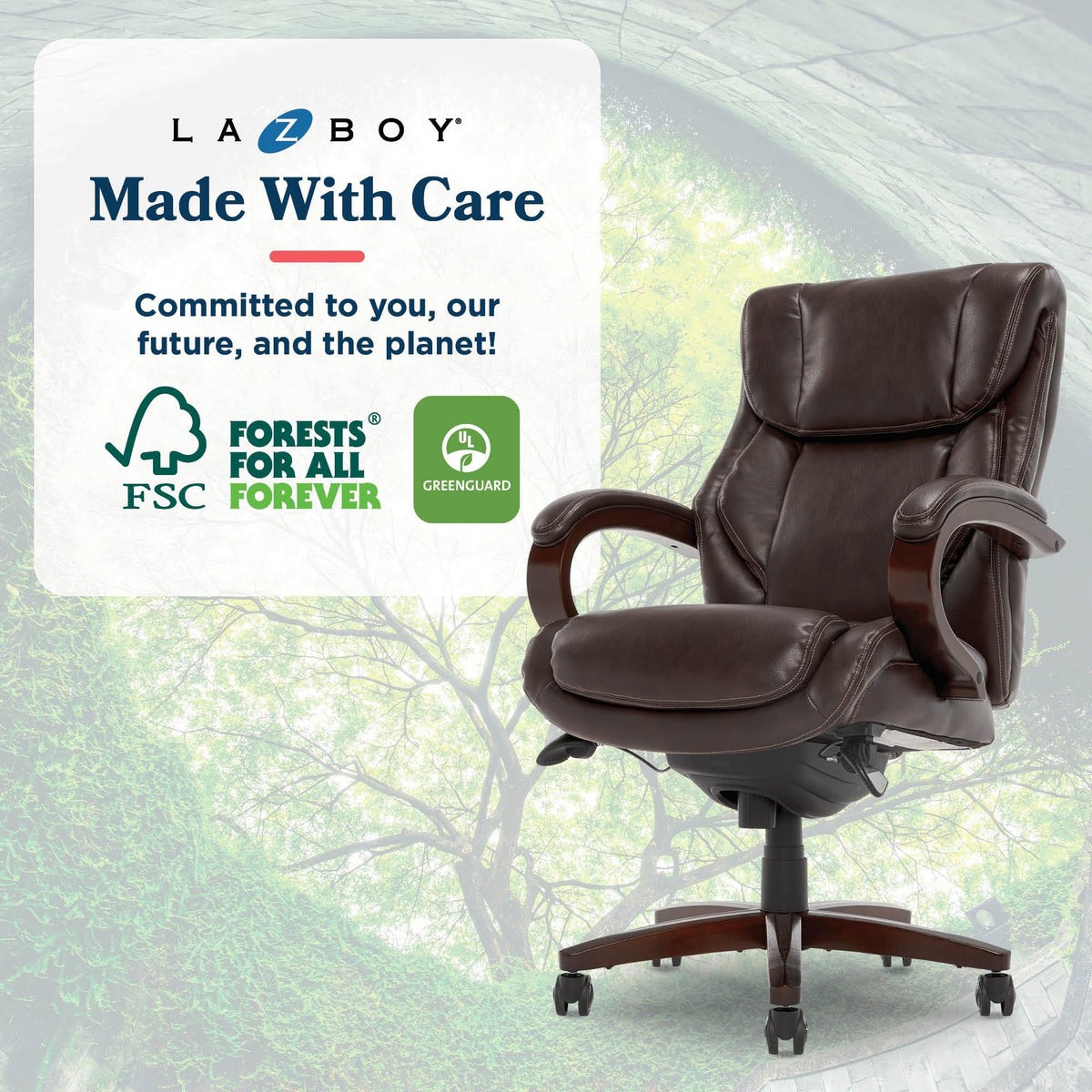 Executive Ergonomic Office Chair with Lumbar Support K27125