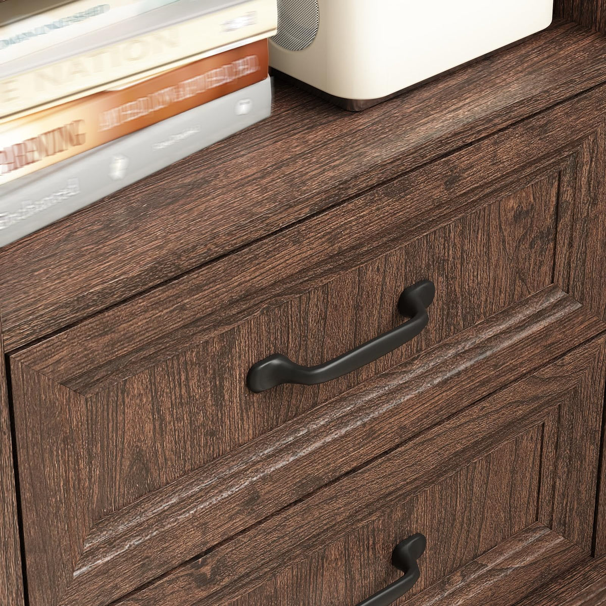 Brown 2 Drawer Nightstand Set of 2 Z746122