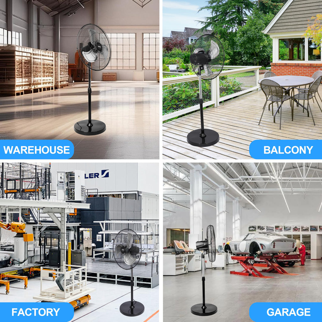18'' High Velocity Oscillating Pedestal Fan T715