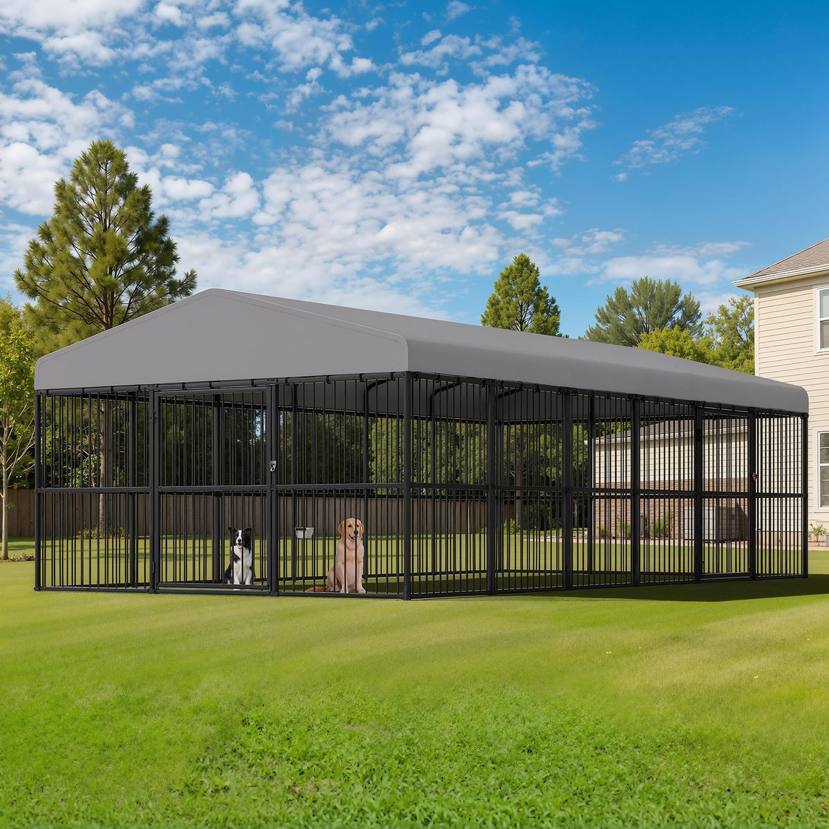 10x20x6.4 FT Outdoor Dog Kennel M684